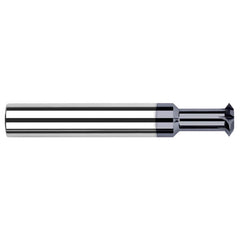 Harvey Tool - 3/32° 3/32" Cut Diam, 3/64" Cut Width, 1/8" Shank, Solid Carbide Double-Angle Cutter - Exact Tooling