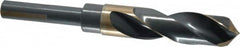 Triumph Twist Drill - 27/32" Drill, 118° Point, High Speed Steel Silver Deming & Reduced Shank Drill Bit - Exact Tooling