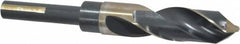 Triumph Twist Drill - 55/64" Drill, 118° Point, High Speed Steel Silver Deming & Reduced Shank Drill Bit - Oxide Finish, 6" OAL, Flats on Shank, 3" Flute Length, Right Hand Cut, Split Point, Spiral Flute, Regular Spiral - Exact Tooling