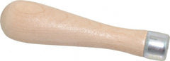 Lutz - 3-1/2" Long x 7/8" Diam File Handle - For Use with 4" Files - Exact Tooling