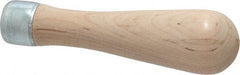 Lutz - 4" Long x 1-1/16" Diam File Handle - For Use with 5" Files - Exact Tooling