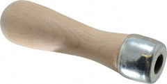 Lutz - 5" Long x 1-3/8" Diam File Handle - For Use with 12" Files - Exact Tooling