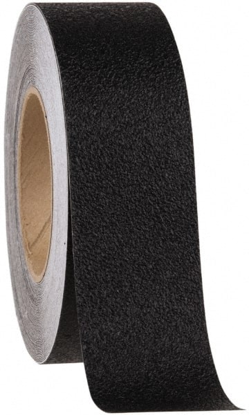 NMC - Black Solid Color Anti-Slip Vinyl Tape - 6" Wide x 60' Long x 0.02" Thick, General Traffic - Exact Tooling