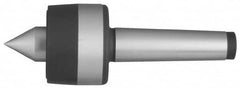 Value Collection - MT4 Taper Shank Shank, 52mm Head Diam, Live Center - 3,000 Max RPM, 33mm Point Diam, 3.21" Point Len, 1,323 Lb Max Workpc, Standard Point - Exact Tooling