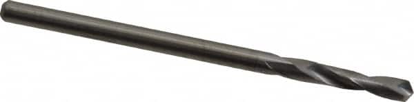 M.A. Ford - 2.49936mm 118° Spiral Flute Solid Carbide Screw Machine Drill Bit - Bright Finish, Right Hand Cut, 14mm Flute Length, 43mm OAL, Faceted Point, Straight Shank - Exact Tooling