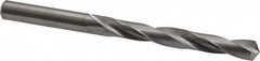 M.A. Ford - Letter E (1/4) 118° Solid Carbide Jobber Drill - Bright Finish, Right Hand Cut, Spiral Flute, Straight Shank, 3-1/4" OAL, Faceted Point - Exact Tooling