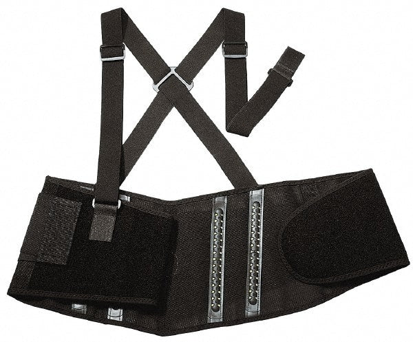 Ergodyne - Size S, Spandex Belt with Adjustable Shoulder Straps - 25 to 30" Waist, Detachable Strap, Black - Exact Tooling