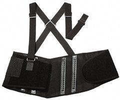 Ergodyne - Size 2XL, Spandex Belt with Adjustable Shoulder Straps - 42 to 46" Waist, Detachable Strap, Black - Exact Tooling