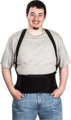 Ergodyne - Size L, Spandex Belt with Adjustable Shoulder Straps - 34 to 38" Waist, Detachable Strap, Black - Exact Tooling