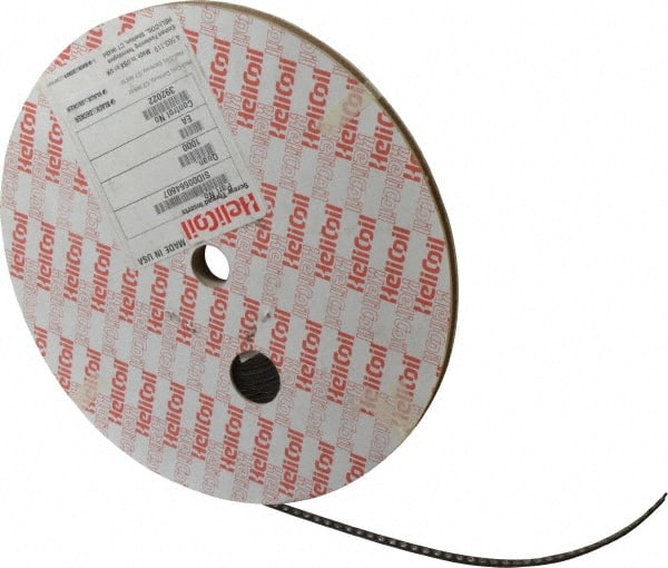 Heli-Coil - #4-40 UNC, 0.112" OAL, Free Running Helical Insert - 2-3/4 Free Coils, Tangless, 304 Stainless Steel, 1D Insert Length - Exact Tooling