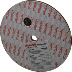 Heli-Coil - #4-40 UNC, 0.168" OAL, Free Running Helical Insert - 4-3/4 Free Coils, Tangless, 304 Stainless Steel, 1-1/2D Insert Length - Exact Tooling