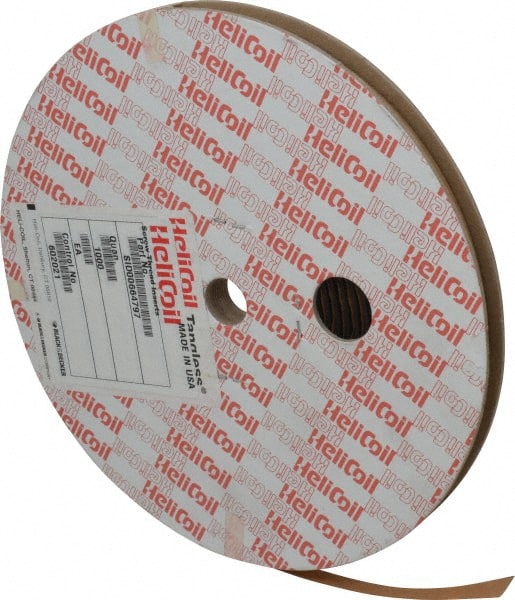 Heli-Coil - 1,000 Inserts, #6-32 UNC, 1-1/2D, Stainless Steel Screw Locking Insert - 4-3/4 Free Coils, 0.207 Inch Overall Length, 0.178 to 0.193 Inch Outside Diameter, Tangless, 304 Material Grade - Exact Tooling