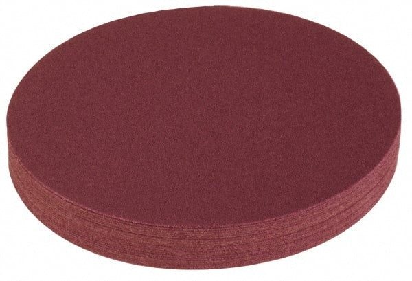 Superior Abrasives - 14" Diam, 120 Grit Aluminum Oxide Adhesive PSA Disc - Exact Tooling