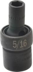 SK - 3/8" Drive 5/16" Standard Universal Impact Socket - 6 Points, 2" OAL - Exact Tooling