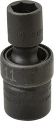 SK - 3/8" Drive 11mm Standard Universal Impact Socket - 6 Points, 2-1/8" OAL - Exact Tooling