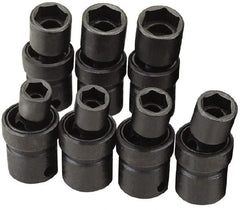 SK - 3/8" Drive 10mm Standard Universal Impact Socket - 6 Points, 2-1/8" OAL - Exact Tooling