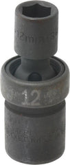 SK - 1/2" Drive 12mm Standard Universal Impact Socket - 6 Points, 2-3/4" OAL - Exact Tooling