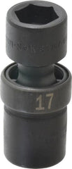 SK - 1/2" Drive 17mm Standard Universal Impact Socket - 6 Points, 2-51/64" OAL - Exact Tooling