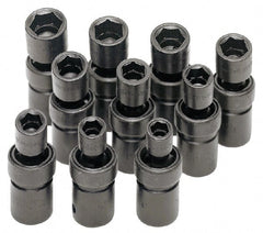 SK - 1/2" Drive 18mm Standard Universal Impact Socket - 6 Points, 2-55/64" OAL - Exact Tooling