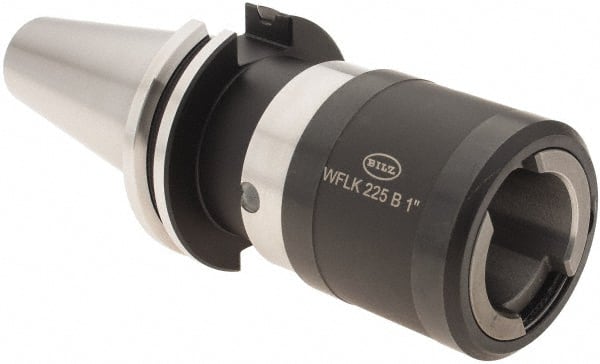 Bilz - CAT40 Taper Shank Tension & Compression Tapping Chuck - 1/4 to 7/8" Tap Capacity, 3.855" Projection, Size 2 Adapter, Quick Change - Exact Tooling