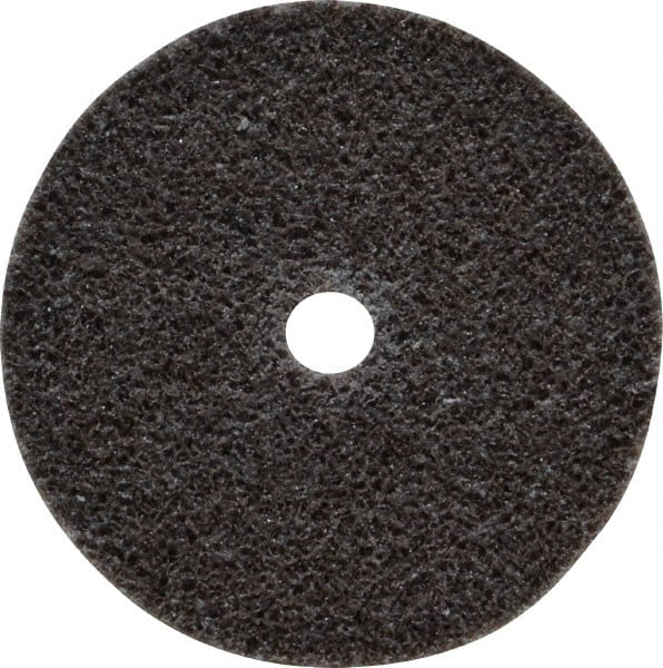 3M - 2" Diam, 1/4" Face Width, 1/4" Center Hole, Medium Grade, Aluminum Oxide Deburring Wheel - Unitized, Hard Density 7 Grade, 22,100 RPM - Exact Tooling