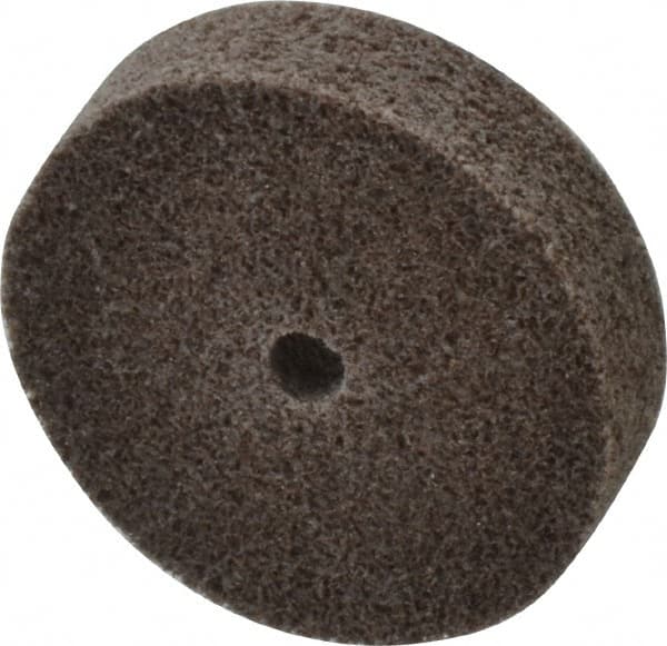 3M - 2" Diam, 1/2" Face Width, 1/4" Center Hole, Medium Grade, Aluminum Oxide Deburring Wheel - Unitized, Hard Density 7 Grade, 22,100 RPM - Exact Tooling