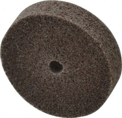 3M - 2" Diam, 1/2" Face Width, 1/4" Center Hole, Medium Grade, Aluminum Oxide Deburring Wheel - Unitized, Hard Density 7 Grade, 22,100 RPM - Exact Tooling