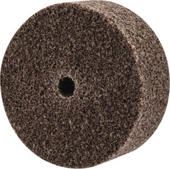 3M - 2" Diam, 3/4" Face Width, 1/4" Center Hole, Medium Grade, Aluminum Oxide Deburring Wheel - Unitized, Hard Density 7 Grade, 22,100 RPM - Exact Tooling