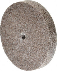 3M - 3" Diam, 1/2" Face Width, 1/4" Center Hole, Medium Grade, Aluminum Oxide Deburring Wheel - Unitized, Hard Density 7 Grade, 15,100 RPM - Exact Tooling