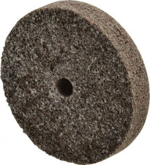 3M - 3" Diam, 1/2" Face Width, 3/8" Center Hole, Coarse Grade, Aluminum Oxide Deburring Wheel - Unitized, Hard Density 7 Grade, 15,100 RPM - Exact Tooling