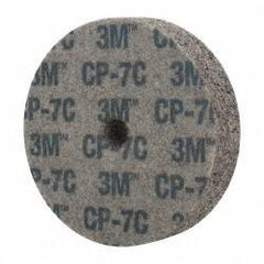 3M - 3" Diam, 3/4" Face Width, 3/8" Center Hole, Coarse Grade, Aluminum Oxide Deburring Wheel - Unitized, Hard Density 7 Grade, 15,100 RPM - Exact Tooling