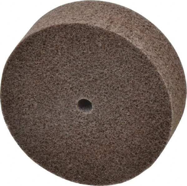 3M - 3" Diam, 1" Face Width, 1/4" Center Hole, Medium Grade, Aluminum Oxide Deburring Wheel - Unitized, Hard Density 7 Grade, 15,100 RPM - Exact Tooling