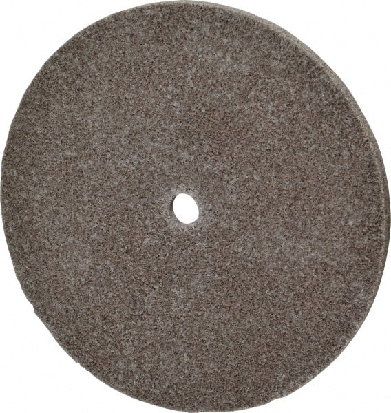 3M - 6" Diam, 1/4" Face Width, 1/2" Center Hole, Fine Grade, Aluminum Oxide Deburring Wheel - Unitized, Medium Density 5 Grade, 7,500 RPM - Exact Tooling