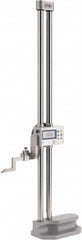 Mitutoyo - 24" Electronic Height Gage - 0.0005, 0.0002" (Switchable) Resolution, Accurate to 0.0015", LCD Display, SPC Data Output - Exact Tooling