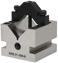 SPI - 1-3/8" Max Capacity, 90° Angle, Hardened Steel V-Block - 2-1/2" Long x 2-1/2" Wide x 2" High, Sold as Individual - Exact Tooling