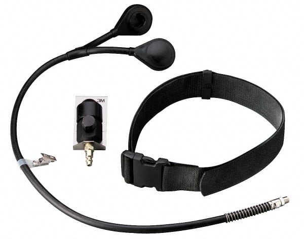 3M - Supplied Air (SAR) Dual Air Line Adapter Kits Compatible Hose Type: High Pressure Mount: Front-Mounted - Exact Tooling