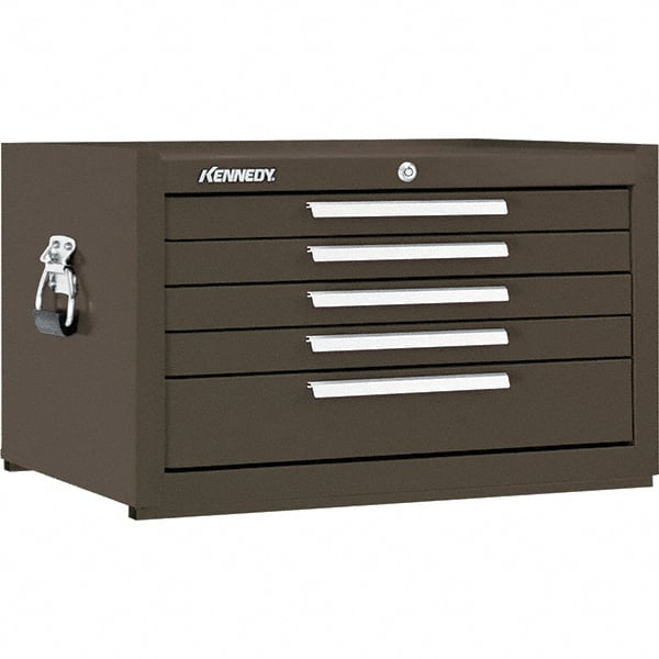 Kennedy - 5 Drawer Tool Chest - 27" Wide x 18" Deep x 16-5/8" High, Steel, Brown - Exact Tooling