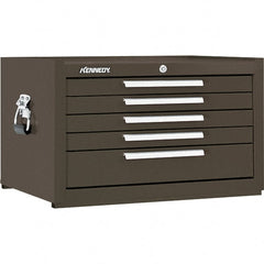 Kennedy - 5 Drawer Tool Chest - 29" Wide x 20" Deep x 16-5/8" High, Steel, Brown - Exact Tooling