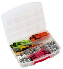 Quantum Storage - 10 Compartment Gray Small Parts Heavy-Duty Tool Box - Exact Tooling