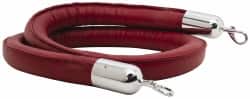 Tensator - 6' Long x 1-1/2" Wide Naugahyde Rope - Red - Exact Tooling