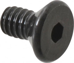 Value Collection - #2-56 UNC Hex Socket Drive, 82° Flat Screw - Alloy Steel, Black Oxide Finish, Fully Threaded, 3/16" OAL - Exact Tooling
