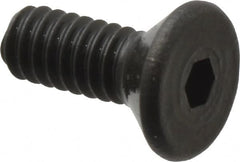 Value Collection - #2-56 UNC Hex Socket Drive, 82° Flat Screw - Alloy Steel, Black Oxide Finish, Fully Threaded, 1/4" OAL - Exact Tooling