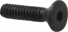 Value Collection - #2-56 UNC Hex Socket Drive, 82° Flat Screw - Alloy Steel, Black Oxide Finish, Fully Threaded, 3/8" OAL - Exact Tooling