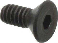 Value Collection - #3-48 UNC Hex Socket Drive, 82° Flat Screw - Alloy Steel, Black Oxide Finish, Fully Threaded, 1/4" OAL - Exact Tooling