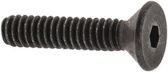 Value Collection - #3-48 UNC Hex Socket Drive, 82° Flat Screw - Alloy Steel, Black Oxide Finish, Fully Threaded, 1/2" OAL - Exact Tooling