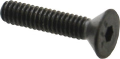 Value Collection - #5-40 UNC Hex Socket Drive, 82° Flat Screw - Alloy Steel, Black Oxide Finish, Fully Threaded, 5/8" OAL - Exact Tooling