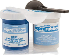 Flexbar - 220 ml Quick Set Putty Casting Material Kit - Quick Setting Putty, 220ml Kit, 1 Jar of Base Material, 1 Jar of Catalyst - Exact Tooling