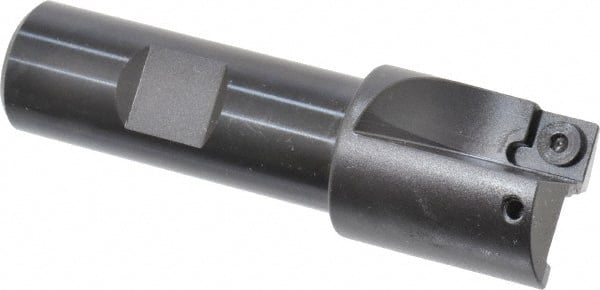 Kennametal - 1" Cut Diam, 8.64mm Max Depth of Cut, 3/4" Shank Diam, 3-1/4" OAL, Indexable Square Shoulder End Mill - SPEB 322 Inserts, Cylindrical Shank, 0° Lead Angle - Exact Tooling