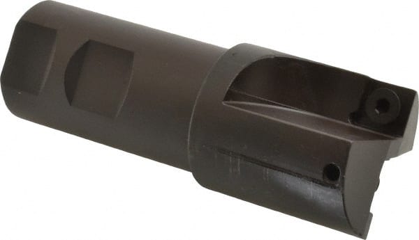 Kennametal - 1-1/2" Cut Diam, 11.94mm Max Depth of Cut, 1-1/4" Shank Diam, 4.03" OAL, Indexable Square Shoulder End Mill - SPEB 422 Inserts, Cylindrical Shank, 0° Lead Angle - Exact Tooling