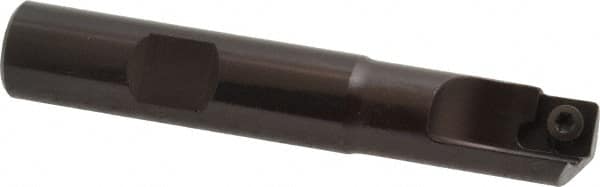 Kennametal - 1/2" Cut Diam, 7.11mm Max Depth of Cut, 1/2" Shank Diam, 3" OAL, Indexable Square Shoulder End Mill - SDEB 2615. Inserts, Cylindrical Shank, 0° Lead Angle - Exact Tooling